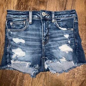 American eagle high rise shortie “next level stretch” shorts